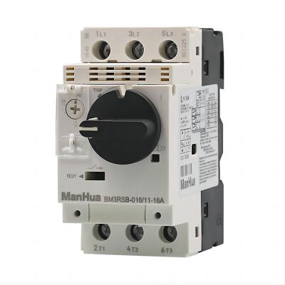 3P GV2-PM Series Electric Motor Protection Circuit Breaker 6.3A 10A 16A 20A 24A 25A 32A Knob Control Din Rail Mount