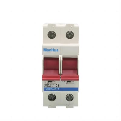 MHX-40 1P 2P 3P Single Double Triple Poles Load disconnection 40A 63A Manually Convert The power MCB DIN Rail Isolating Switch