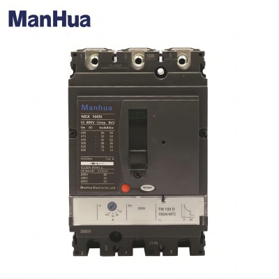 NSX-100N 100A 3P Triple Poles Phase Fixed Air Switch MCCB AC440V Short-Circuit Over-Current 50KA Moulded Case Circuit Breaker