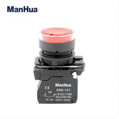 XB5-AW34M5 red indicator push button spring switches push light led