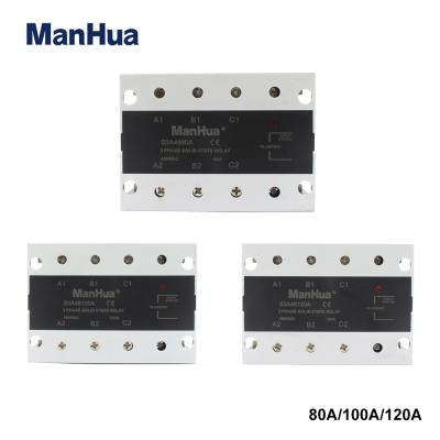 S3A4880A/S3A48100A/S3A48120A Solid state relay three phase SSR 3P Series AC-AC 80A/100A/120A Control Voltage 70-280VAC