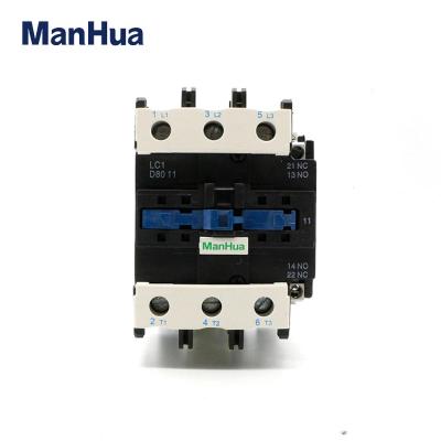 LC1-D80 AC Contactor Three-phase Contactor 220VAC Magnetic Contactor For Electrical Elevator Contactor