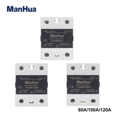S1A4880AA/S1A48100AA/S1A48120AA Single Phase Solid State Relay SSR AC-AC 80A/100A/120A 70-280VAC Input to 24-480VAC Output