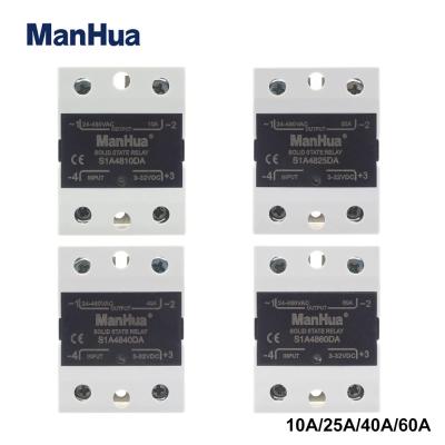 S1A4810DA/S1A4825DA/S1A4840DA/S1A4860DA SSR DC-AC 10DA/25DA/40DA/60DA Single phase Solid state relay Input 3-32VDC Output 24-480VAC