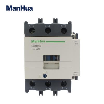 LC1-D95 Coil Voltge 110VAC Air Conditioning AC Contactor Three Pole With 1NO+1NCAuxiliary Contact Block