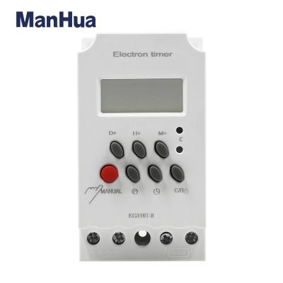 KG316T-II Digital Programmable Timer Din Rail Time Switch 220VAC 25A Digital Timer Switch For Home