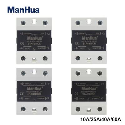 S1A4810DD/S1A4825DD/S1A4840DD/S1A4860DD SSR 10A/25A/40A/60A 3-32VDC Input 5-220VDC Output Single Phase DC to DC SSR Solid State Relay Module