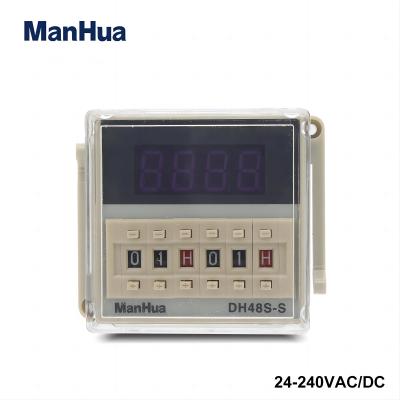 DH48S-S-2Z Digital display time relay  electric delay timer 0.1S-99H LCD Display with base