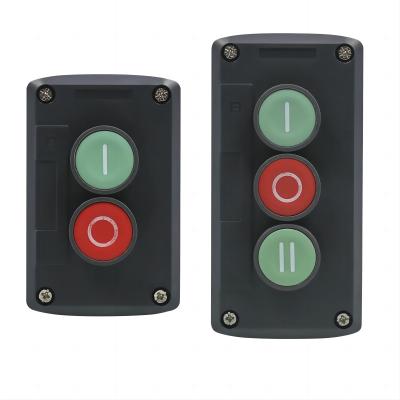Push Button Switch Control Box 2 Holes Waterproof Button Plastic Case Emergency Stop Reset Point Electric Box