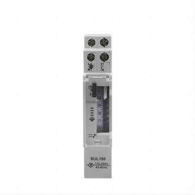  SUL180 16A 110-250VAC 45-60Hz 96ON/OFF Mechanical Analog 24 Hour Mechanical Programmable DIN Rail Time Switch
