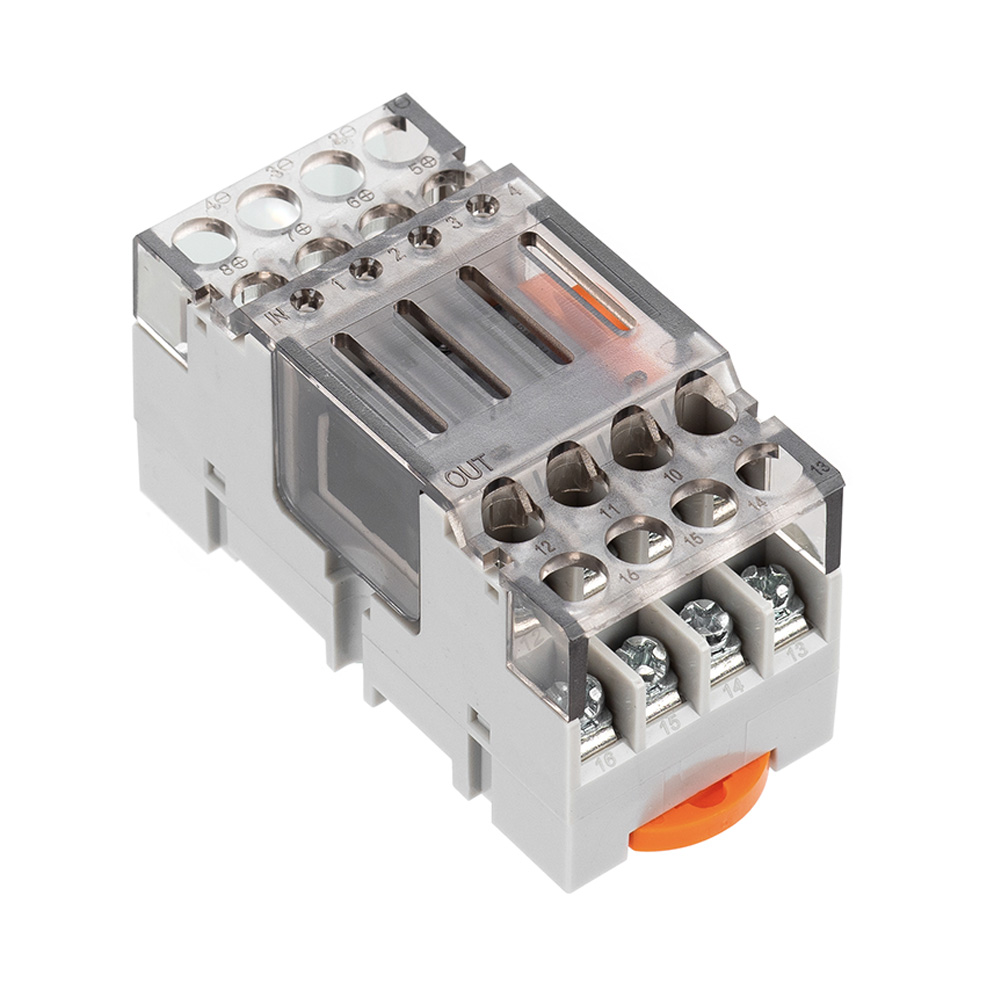 ManHua Relay Module M4T-16P-SN 12VDC 24VDC Industrial Control Module Terminal Relay Solid State Relay Silver Alloy C​ontact