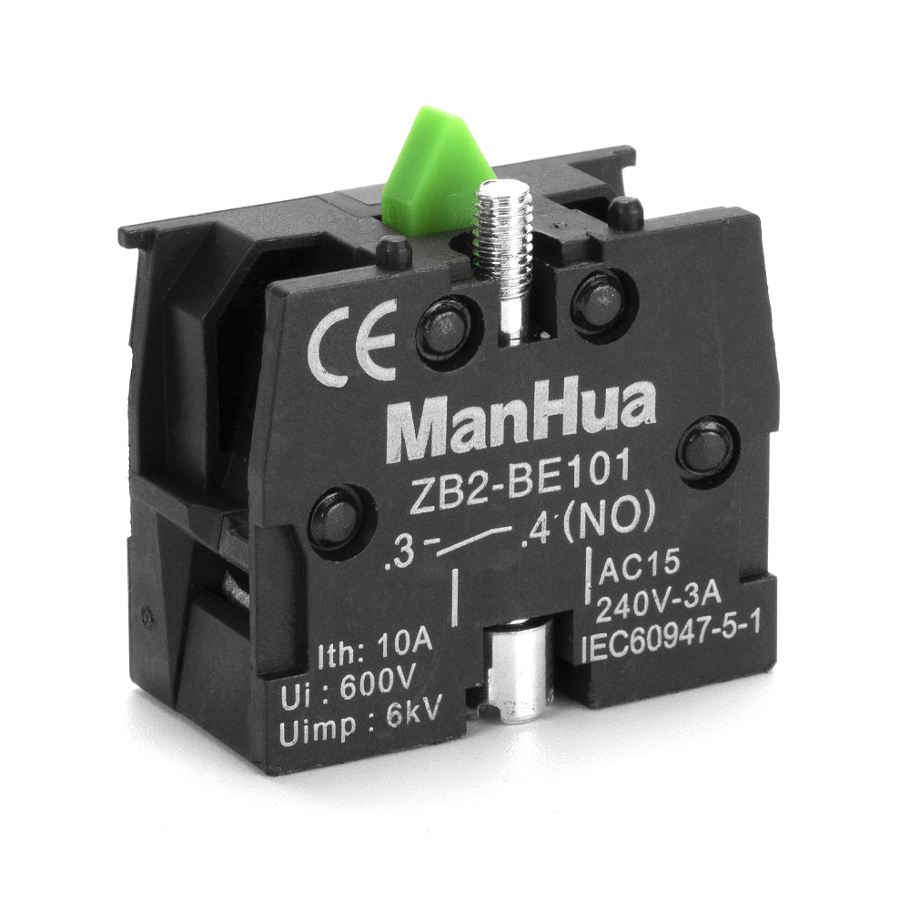 ManHua ZB2-BE101C Plastic Light Block for Head 22 mm Base Module Visual Distinction