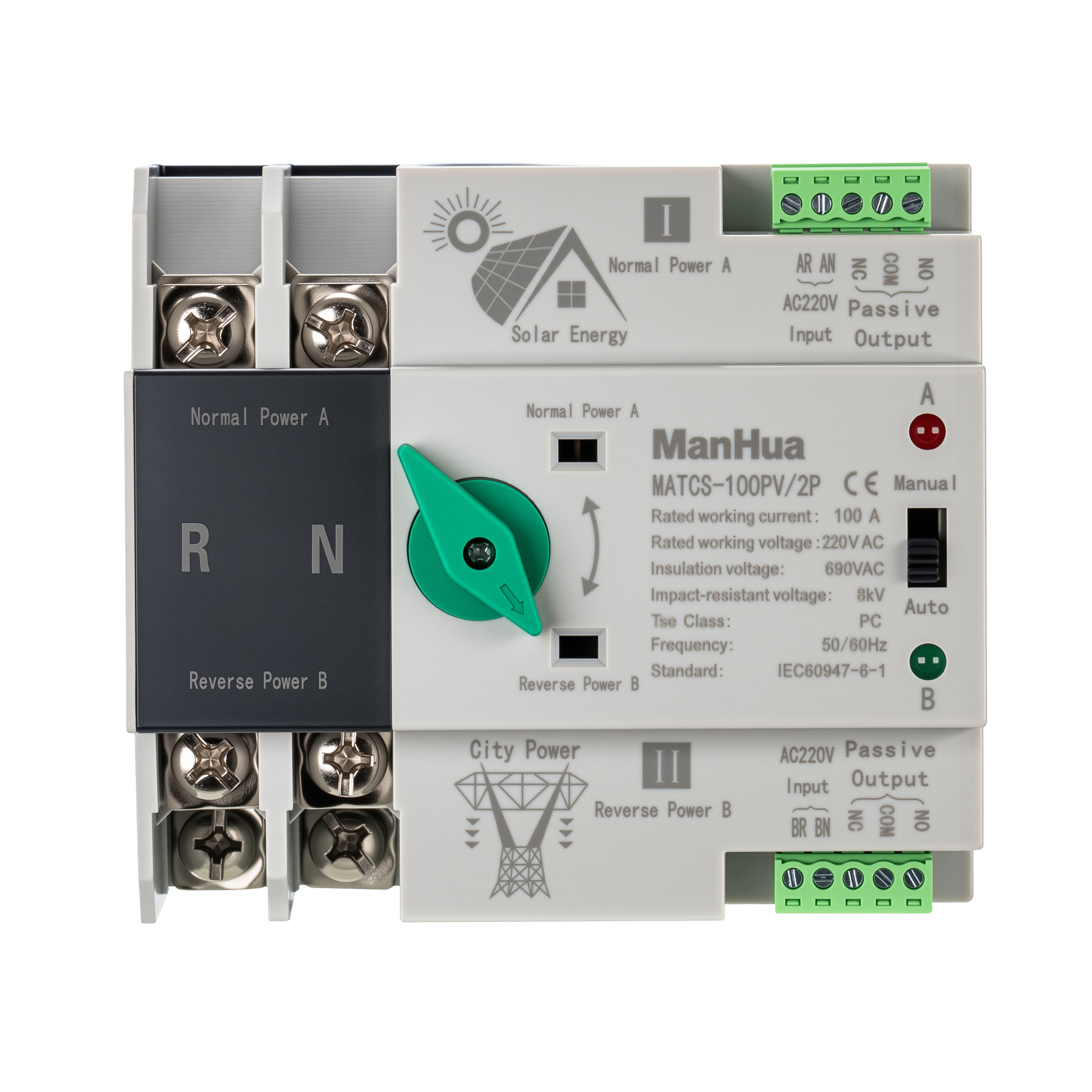Automatic Transfer Switch MATCS-100PV/2P